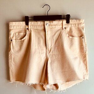 H&M Denim Shorts in Orange Creamsicle Size 18